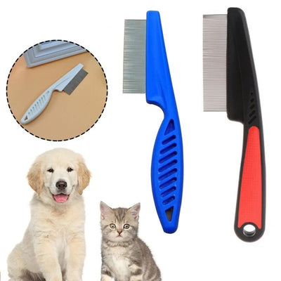 Pet Supplies Tooth Hair Removal Flea Lice Brush Stainless
