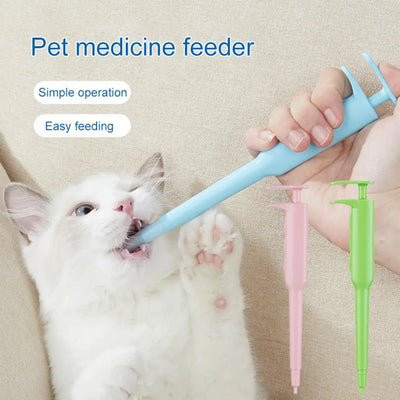 Medicine Feeder Handheld Pill Shooter Cat Dog Syringe Dispenser